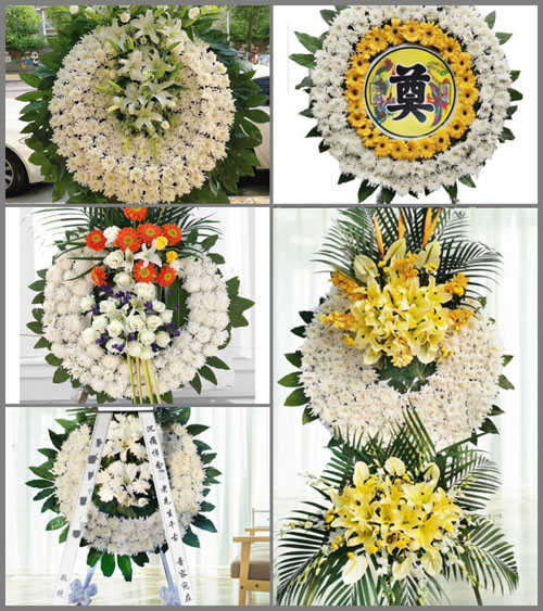 陕西榆林市米脂县龙镇镇郭家砭村花圈速递
